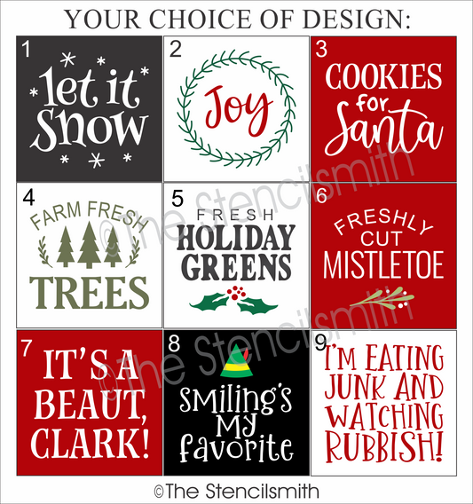 7066 Christmas Minis Stencils - The Stencilsmith