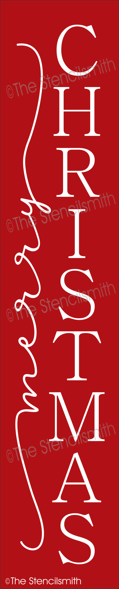 7067 Merry Christmas Stencil - The Stencilsmith