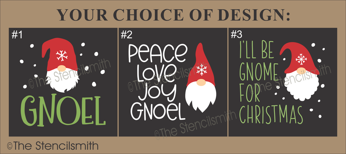 7123 Christmas Gnome Minis Stencils - The Stencilsmith