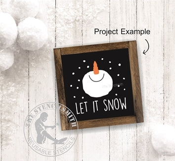 7179 Snowman Minis Stencils - The Stencilsmith