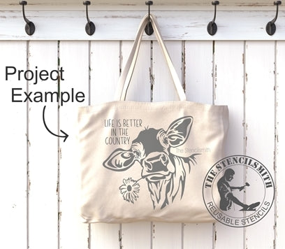 7353 - Life is better in the country (cow) stencil - The Stencilsmith