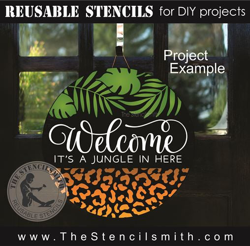 8046 - welcome it's a jungle in here - The Stencilsmith