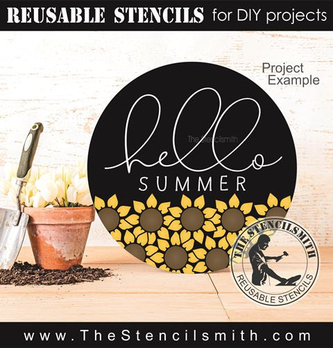 8155 - hello summer - The Stencilsmith