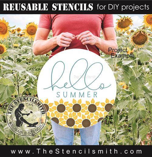 8155 - hello summer - The Stencilsmith