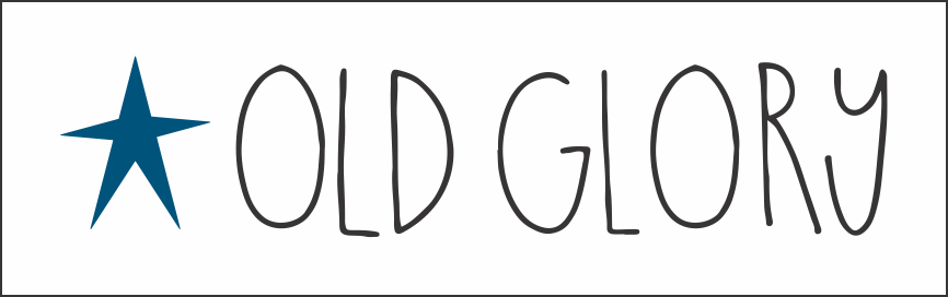CLEARANCE #8235 Old Glory Stencil - S - 10mil white mylar