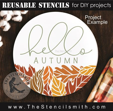 8339 - hello autumn - The Stencilsmith