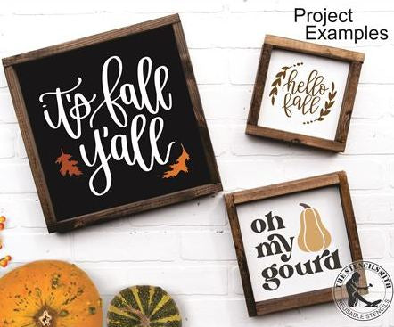 8369 Fall Minis Stencils