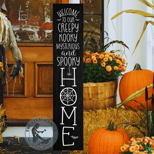8413 Welcome to Our Creepy Kooky Stencil - The Stencilsmith