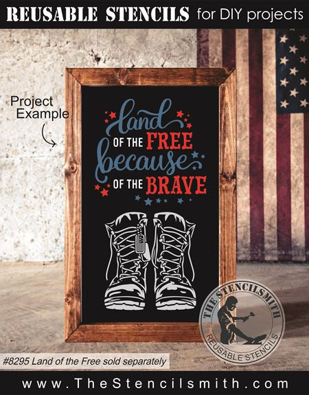 8863 - military boots stencil - The Stencilsmith