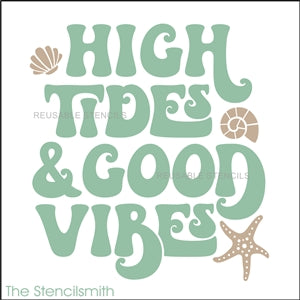 8873 High Tides & Good Vibes stencil - The Stencilsmith