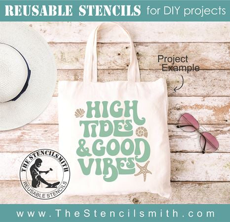 8873 High Tides & Good Vibes stencil - The Stencilsmith