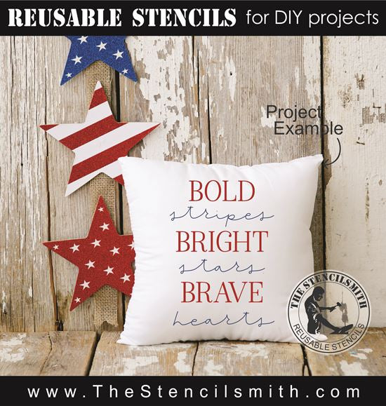 8888 Bold stripes stencil - The Stencilsmith
