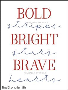 8888 Bold stripes stencil - The Stencilsmith