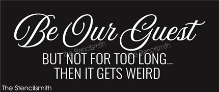 8899 Be Our Guest stencil - The Stencilsmith