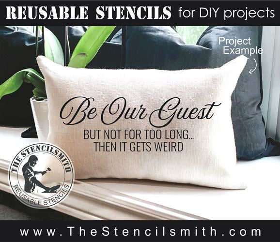 8899 Be Our Guest stencil - The Stencilsmith