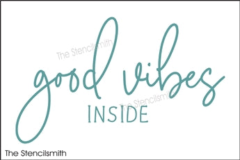 8910 good vibes inside stencil - The Stencilsmith