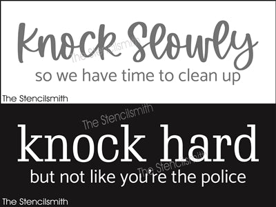 8911 Knock stencils - The Stencilsmith