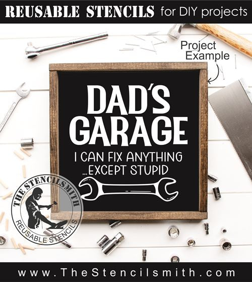 8929 Dad's Garage stencil