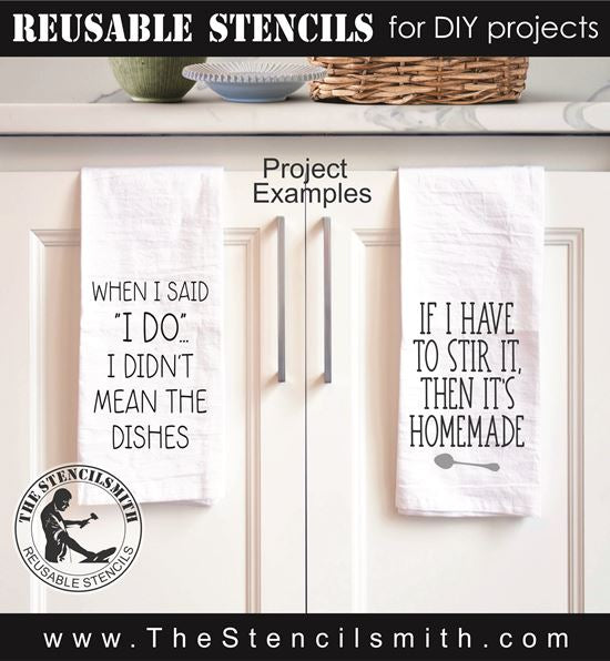 8947 Kitchen Phrase stencil - The Stencilsmith