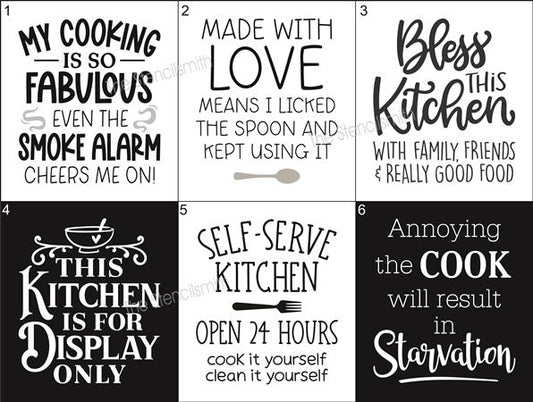 8950 Kitchen Phrase stencil - The Stencilsmith
