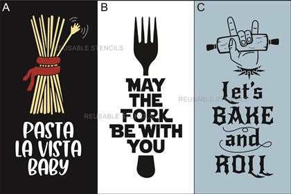 8952 - Kitchen pun stencils - The Stencilsmith
