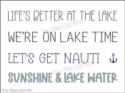 8954 Lake Phrase Collection stencil - The Stencilsmith