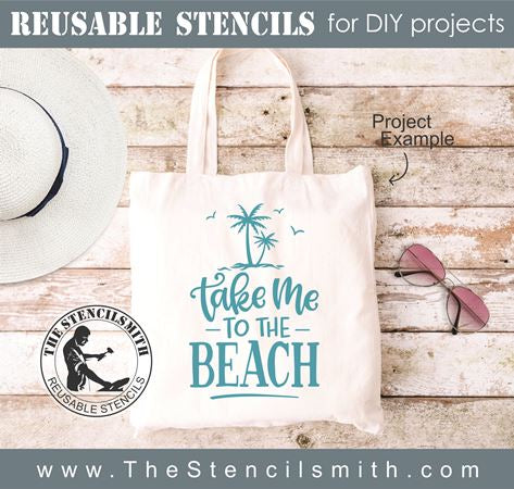 8960 Take Me To the beach / lake stencil - The Stencilsmith