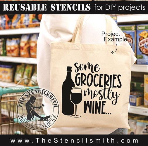 8963 Grocery Tote stencils - The Stencilsmith