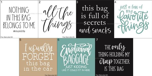 8965 Tote Bag stencils - The Stencilsmith