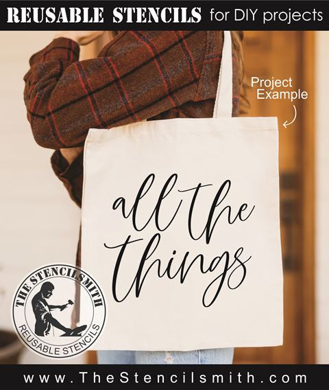 8965 Tote Bag stencils - The Stencilsmith