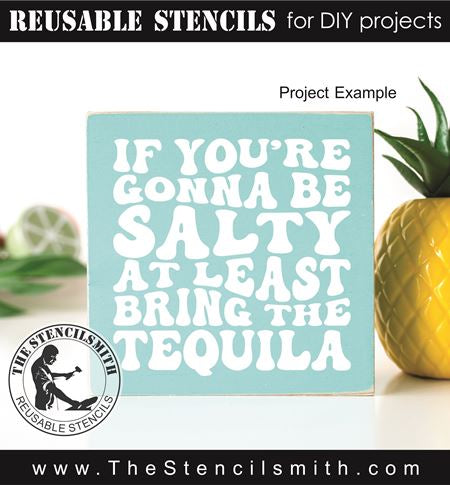8966 - If you're gonna be salty stencil - The Stencilsmith