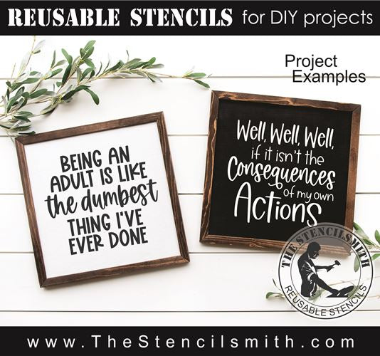 8968 Sarcastic stencils - The Stencilsmith