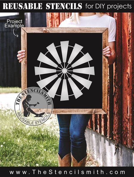 8984 Windmill Stencil - The Stencilsmith