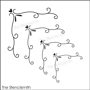8996 decorative corners stencil