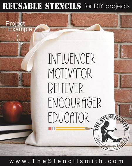 8999 Influencer Motivator stencil - The Stencilsmith