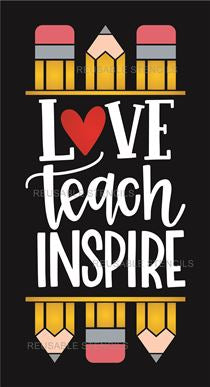 9005 Love Teach Inspire stencil - The Stencilsmith