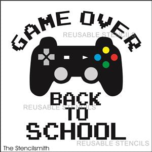 9008 Game Over stencil - The Stencilsmith