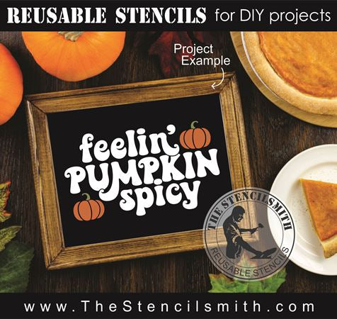 9011 feelin' pumpkin spicy stencil - The Stencilsmith