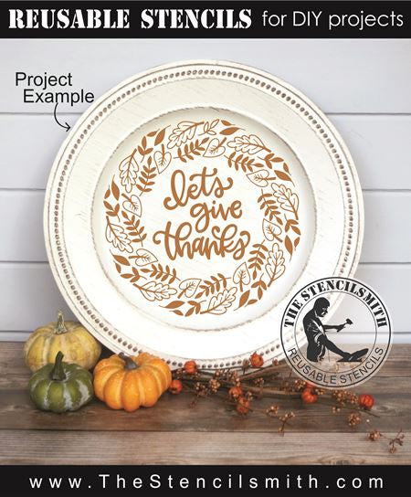 9014 - let's give thanks stencil - The Stencilsmith