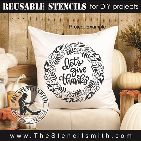 9014 - let's give thanks stencil - The Stencilsmith