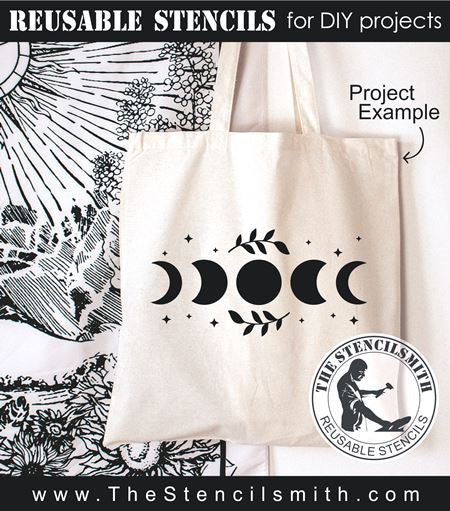 9032 Moon Phase Stencil - The Stencilsmith