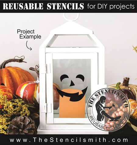 9036 Jack-o-lantern face stencils - The Stencilsmith