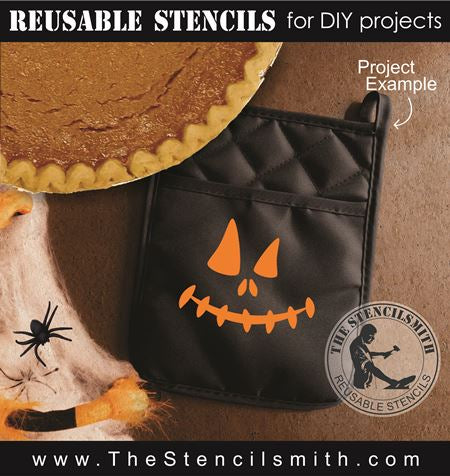 9036 Jack-o-lantern face stencils - The Stencilsmith