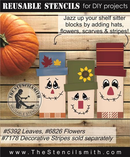 9043 Scarecrow face stencils - The Stencilsmith