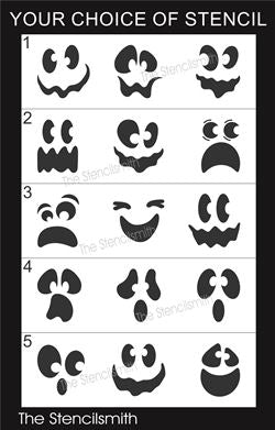 9044 Ghost face stencils - The Stencilsmith