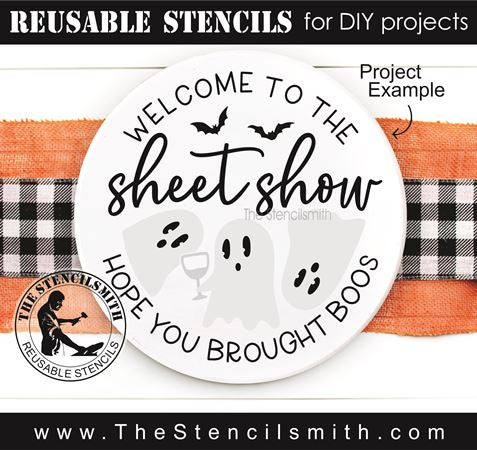 9045 Welcome to the sheet show stencil - The Stencilsmith