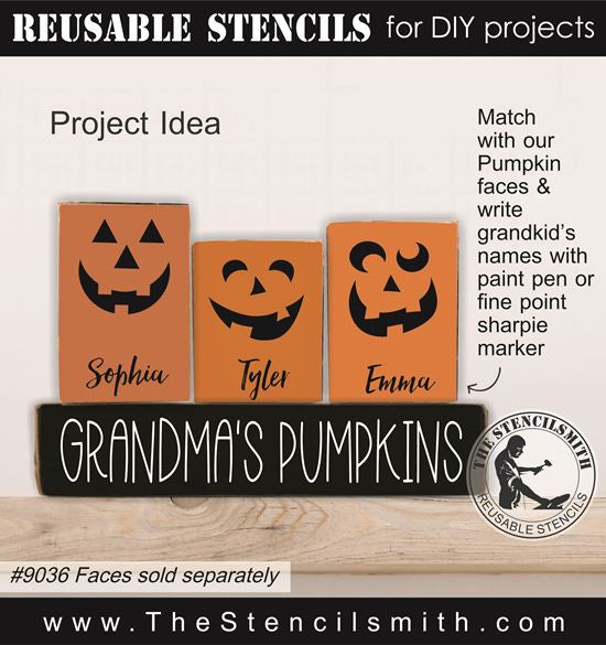 9052 Fall Family sheet stencil - The Stencilsmith