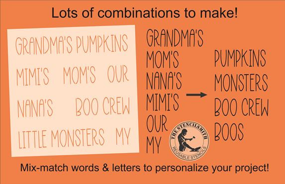 9052 Fall Family sheet stencil - The Stencilsmith