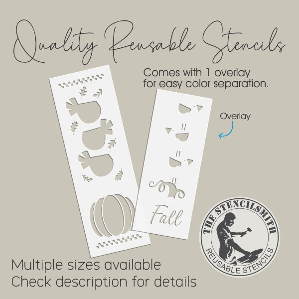 9054 Fall Crow Stack Stencil