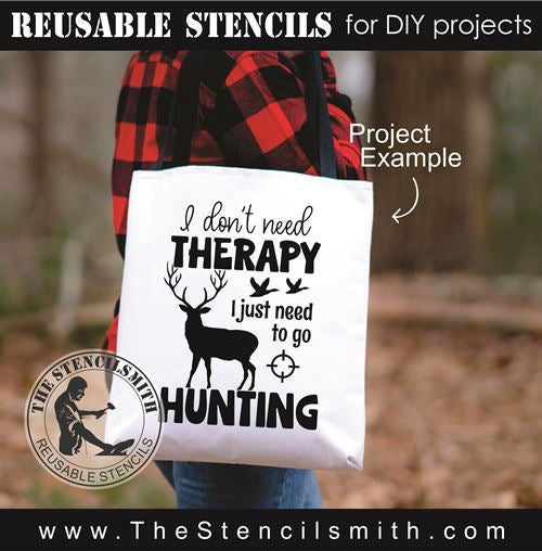 9063 I don't need therapy stencil - The Stencilsmith